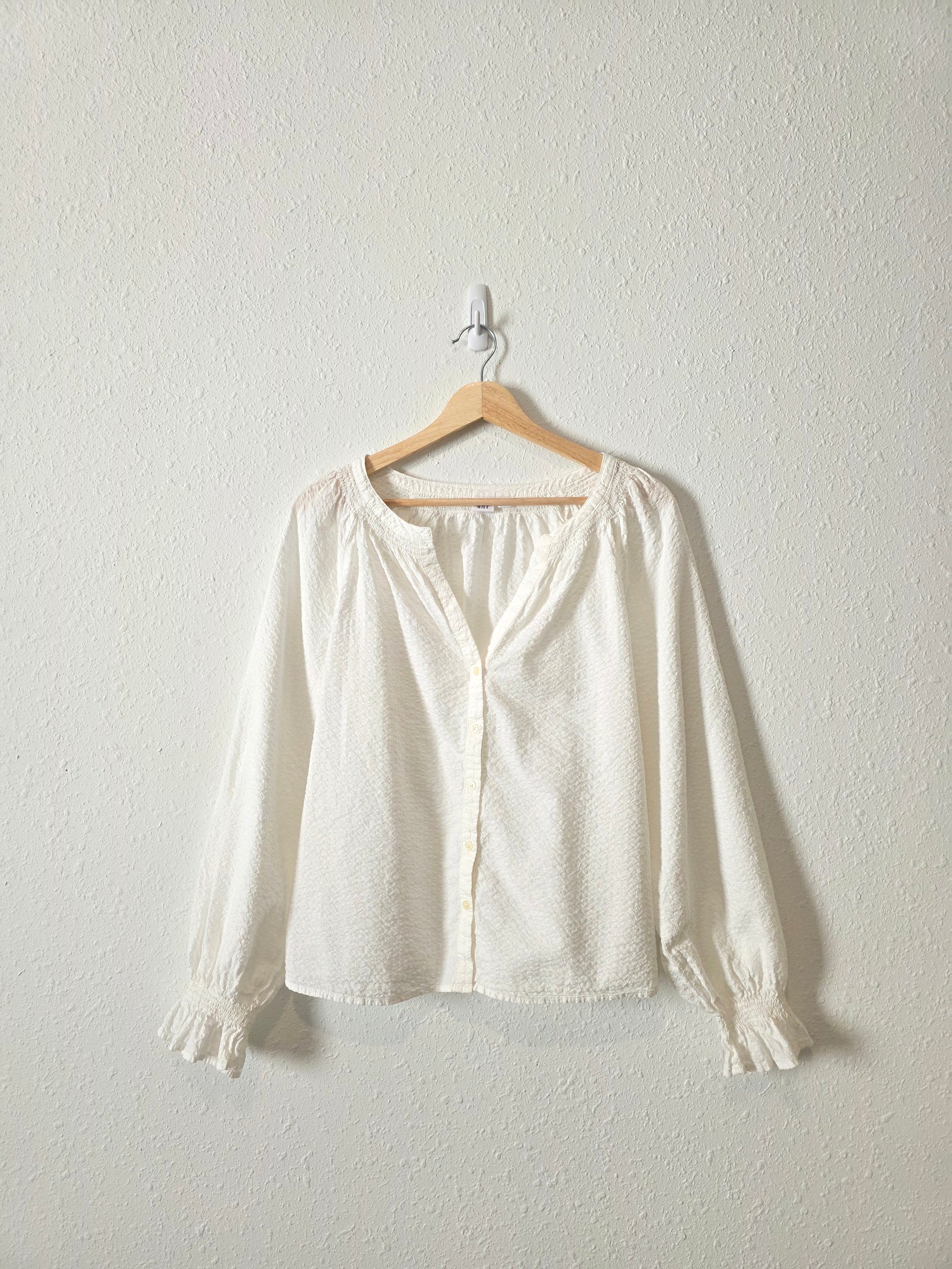 Gap Textured Cotton Blouse (M)