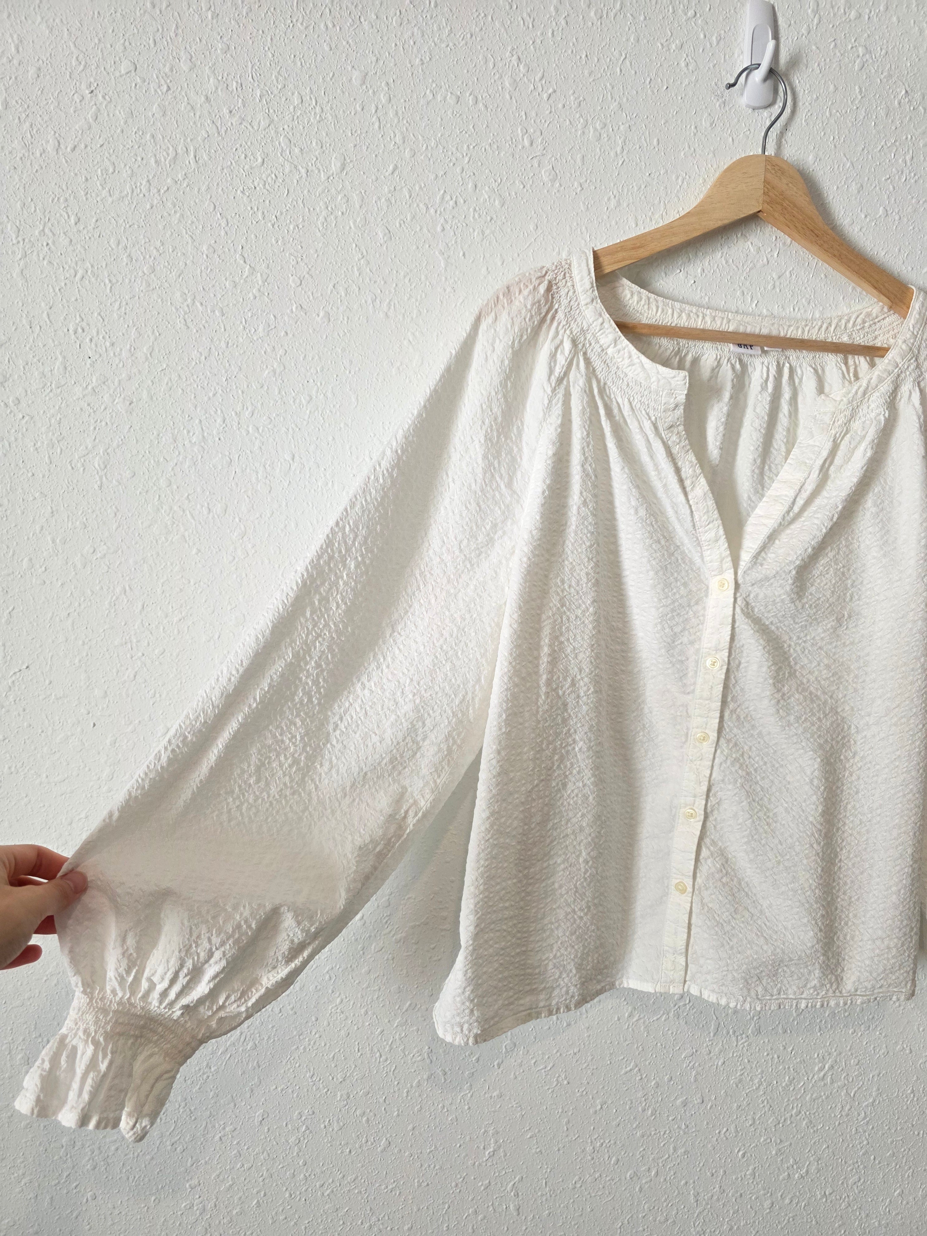 Gap Textured Cotton Blouse (M)