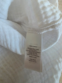 White Cotton Gauze Top (3X)