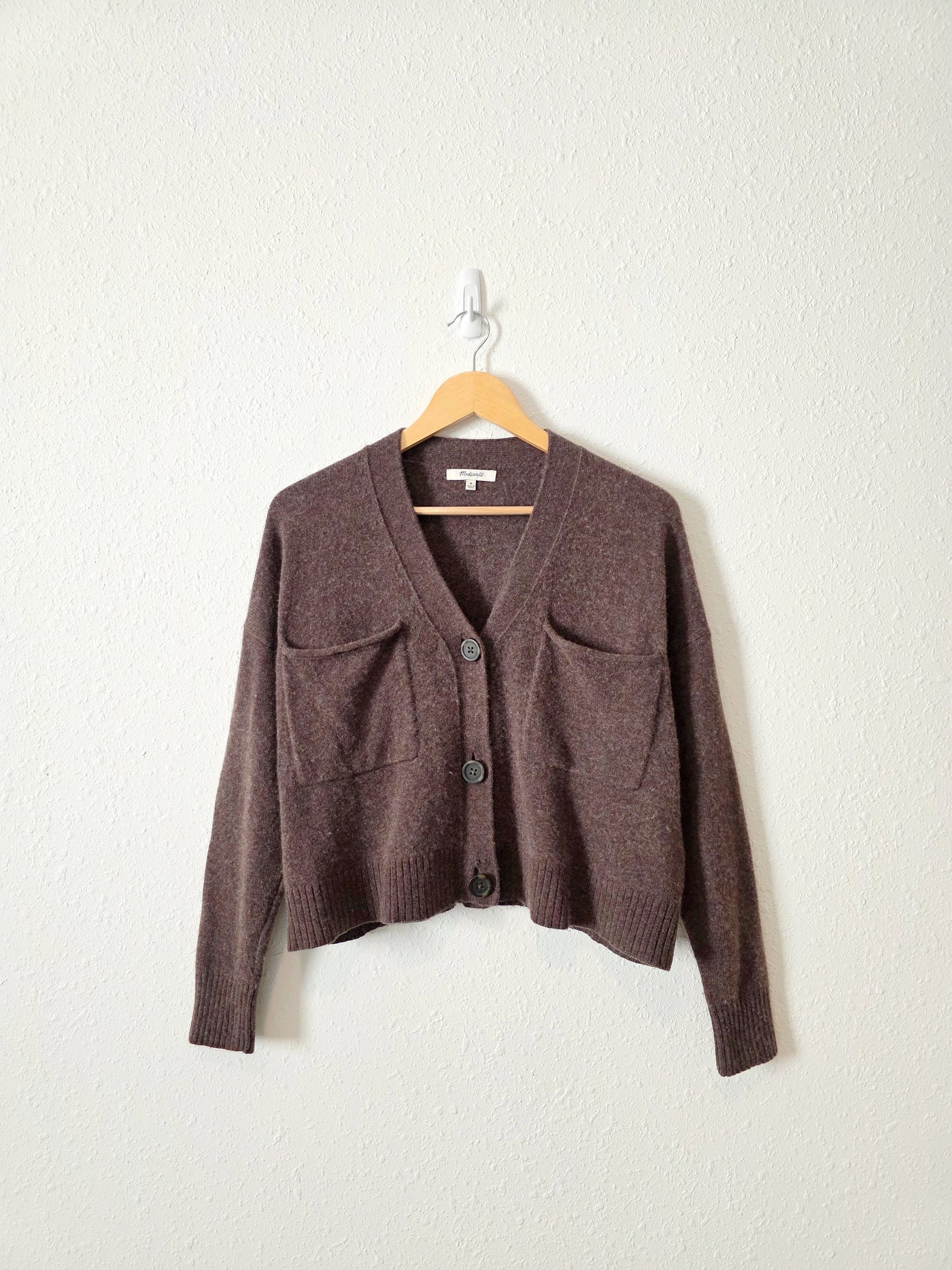 Madewell Dark Brown Wool Cardigan (M)