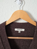 Madewell Dark Brown Wool Cardigan (M)
