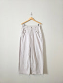 Zara Wide Leg Linen Blend Jeans (M)