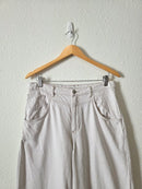Zara Wide Leg Linen Blend Jeans (M)