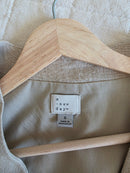 Linen Blend Button Up Vest (S)