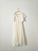 Listicle Smocked Midi Dress (S)
