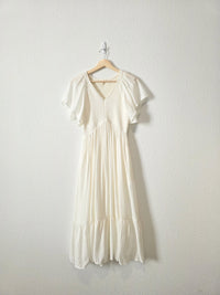 Listicle Smocked Midi Dress (S)