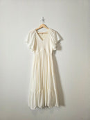 Listicle Smocked Midi Dress (S)