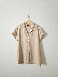 Miou Muse Oat Linen Blend Dress (M)