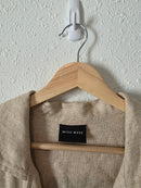 Miou Muse Oat Linen Blend Dress (M)