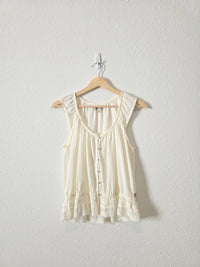 Toad & Co Cream Cotton Tank (S)