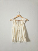 Toad & Co Cream Cotton Tank (S)
