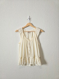 Toad & Co Cream Cotton Tank (S)