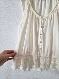 Toad & Co Cream Cotton Tank (S)