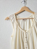 Toad & Co Cream Cotton Tank (S)