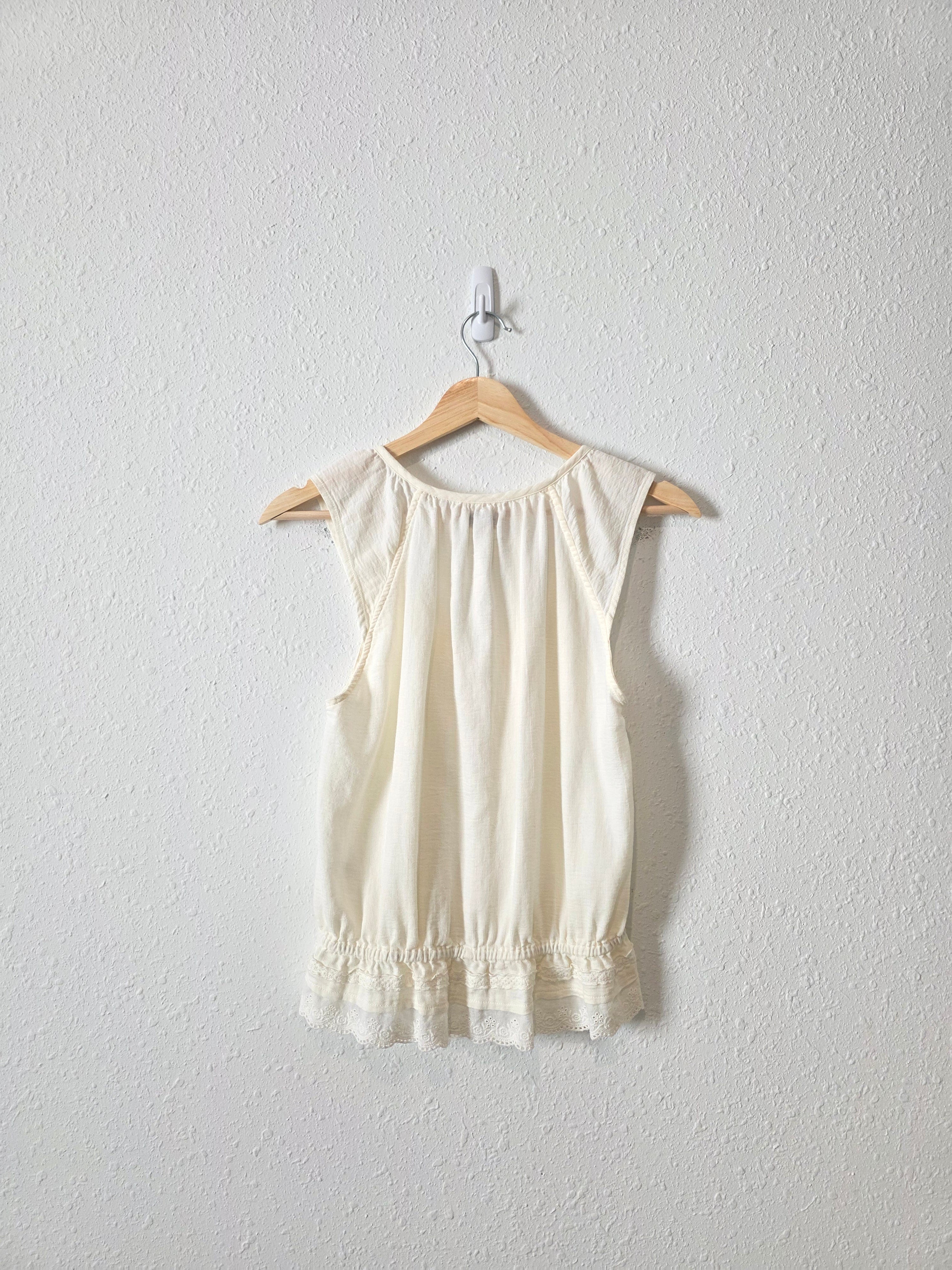 Toad & Co Cream Cotton Tank (S)