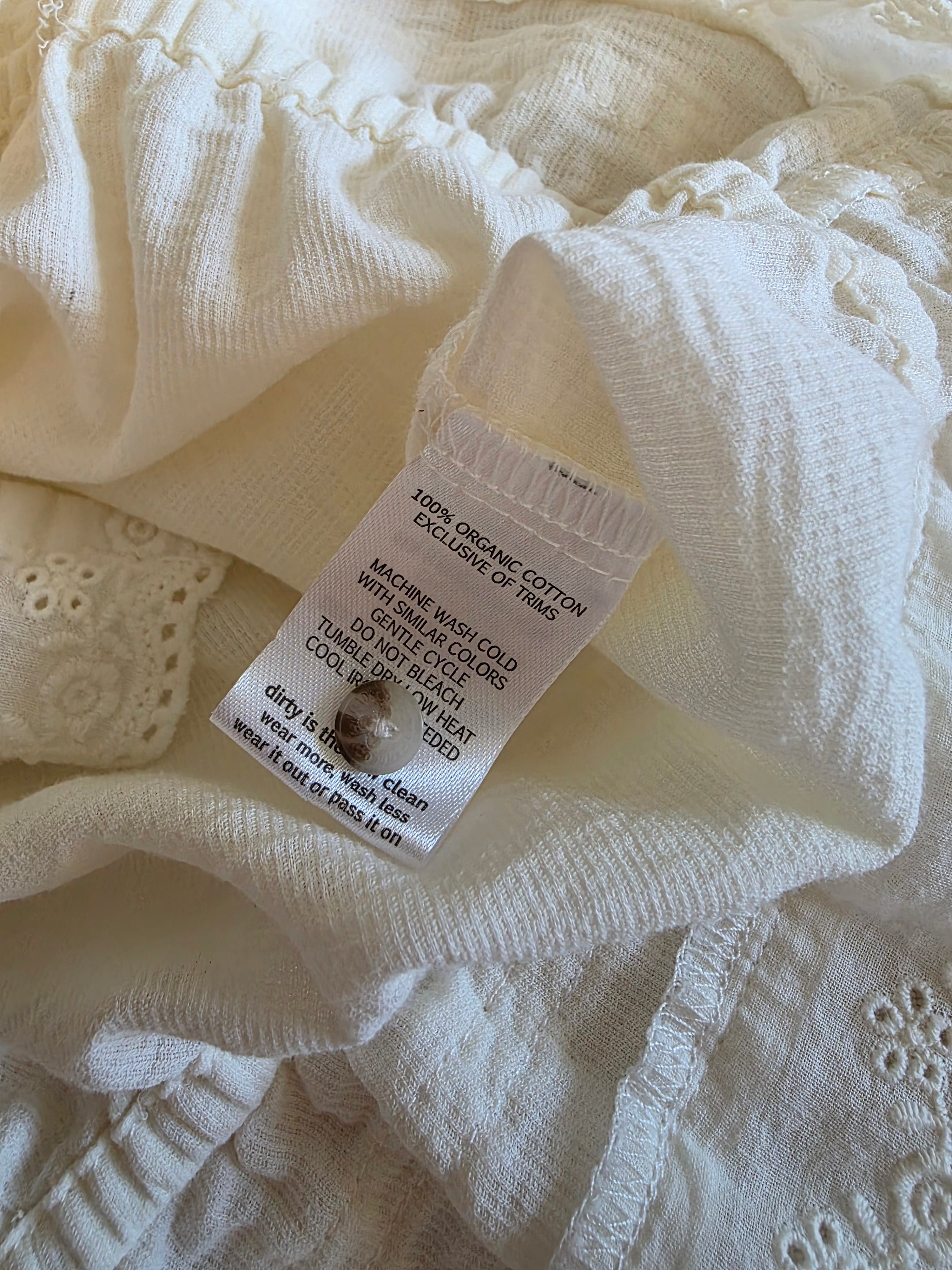 Toad & Co Cream Cotton Tank (S)