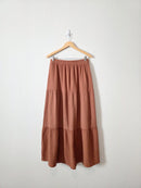 Z Supply Rust Gauze Maxi Skirt (L)