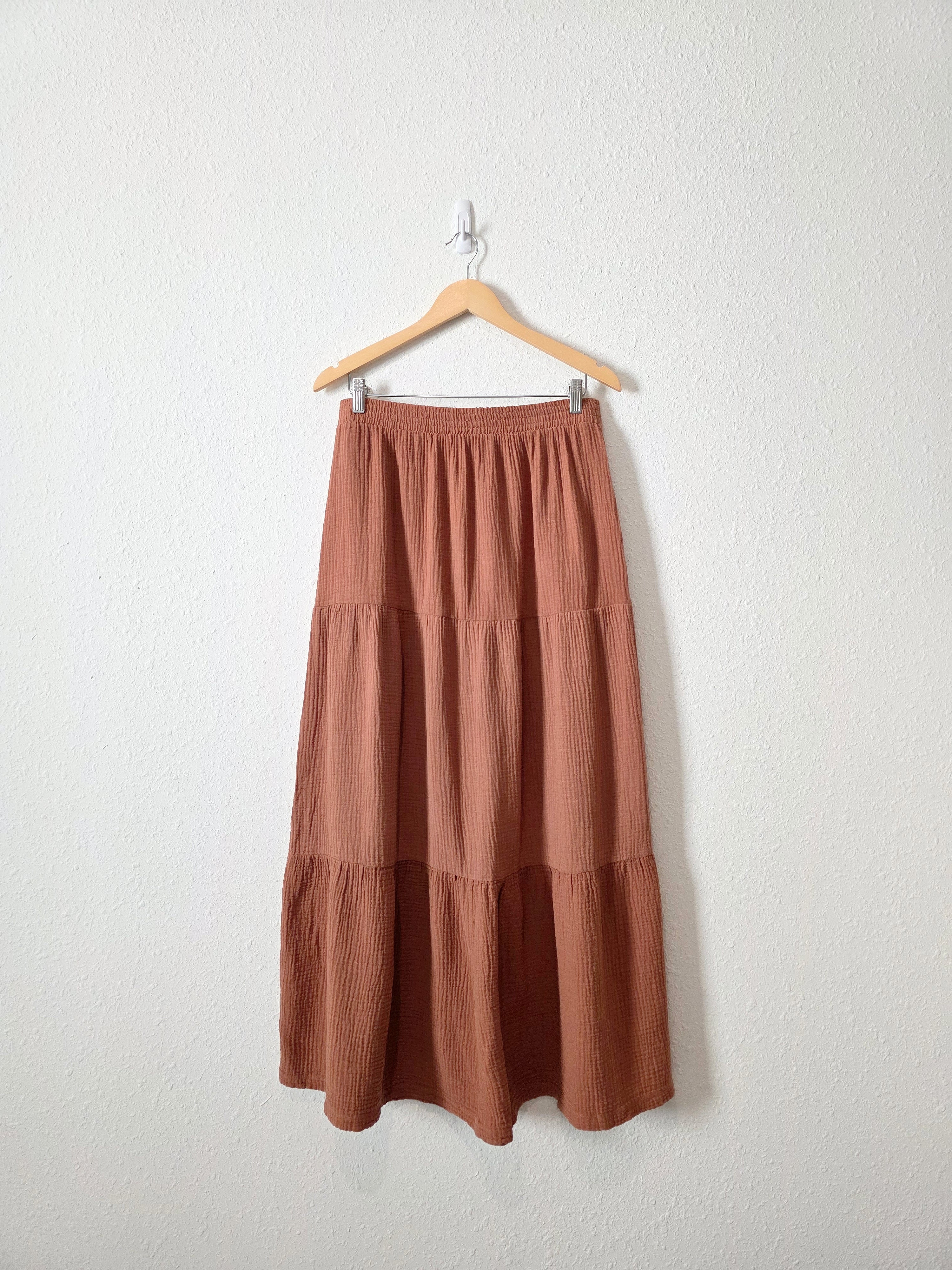 Z Supply Rust Gauze Maxi Skirt (L)