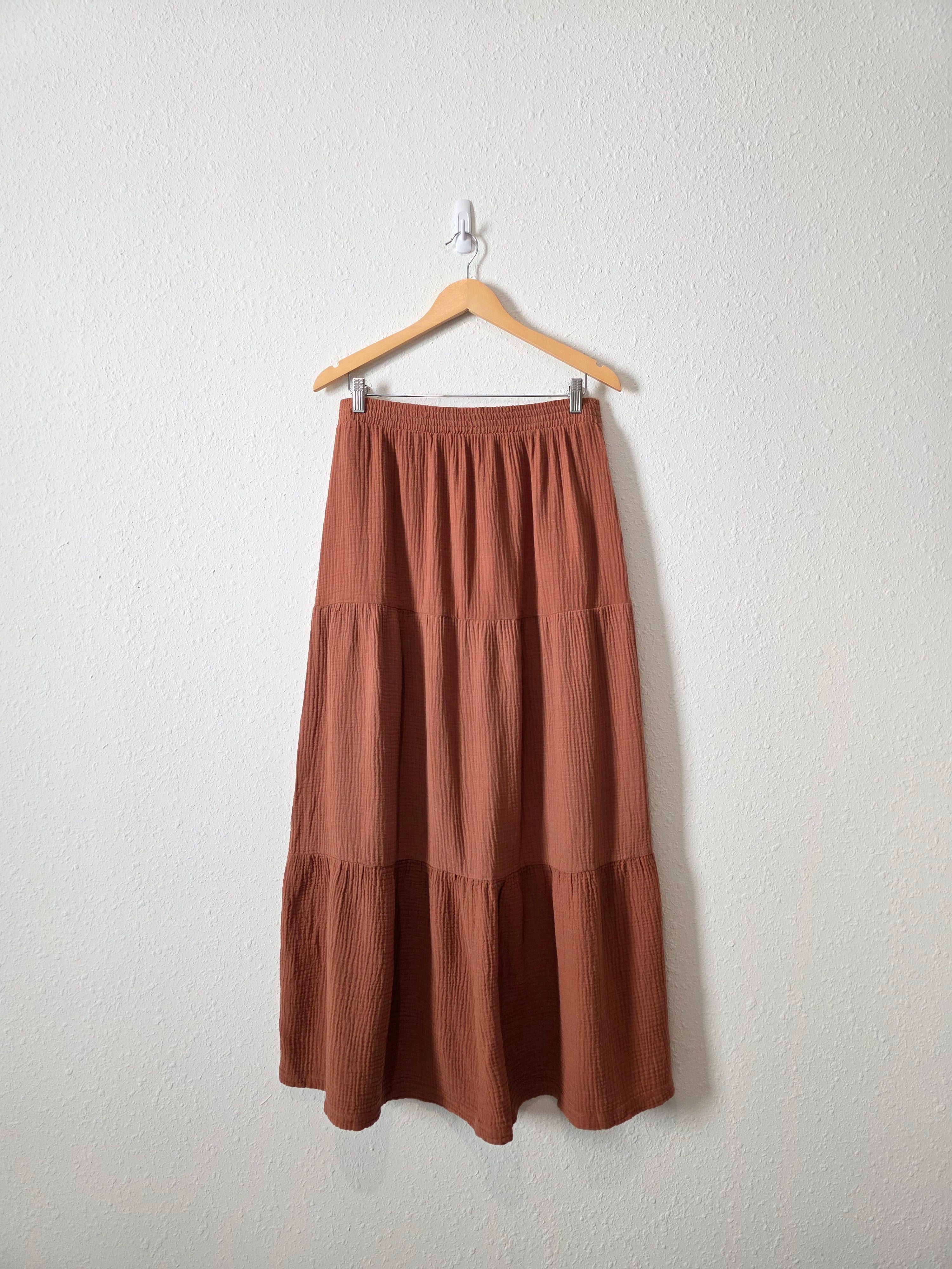 Z Supply Rust Gauze Maxi Skirt (L)