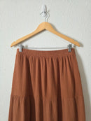 Z Supply Rust Gauze Maxi Skirt (L)