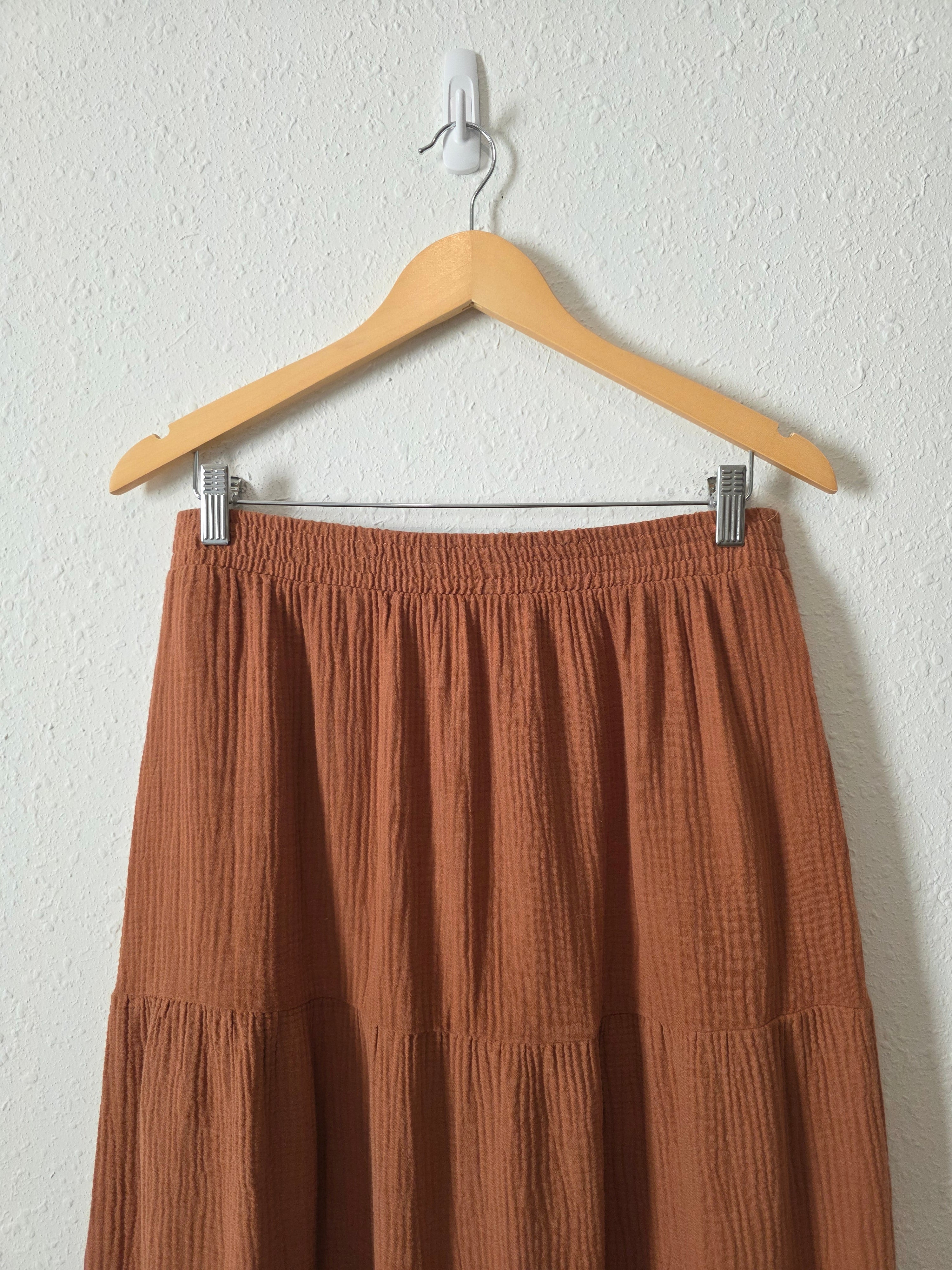 Z Supply Rust Gauze Maxi Skirt (L)