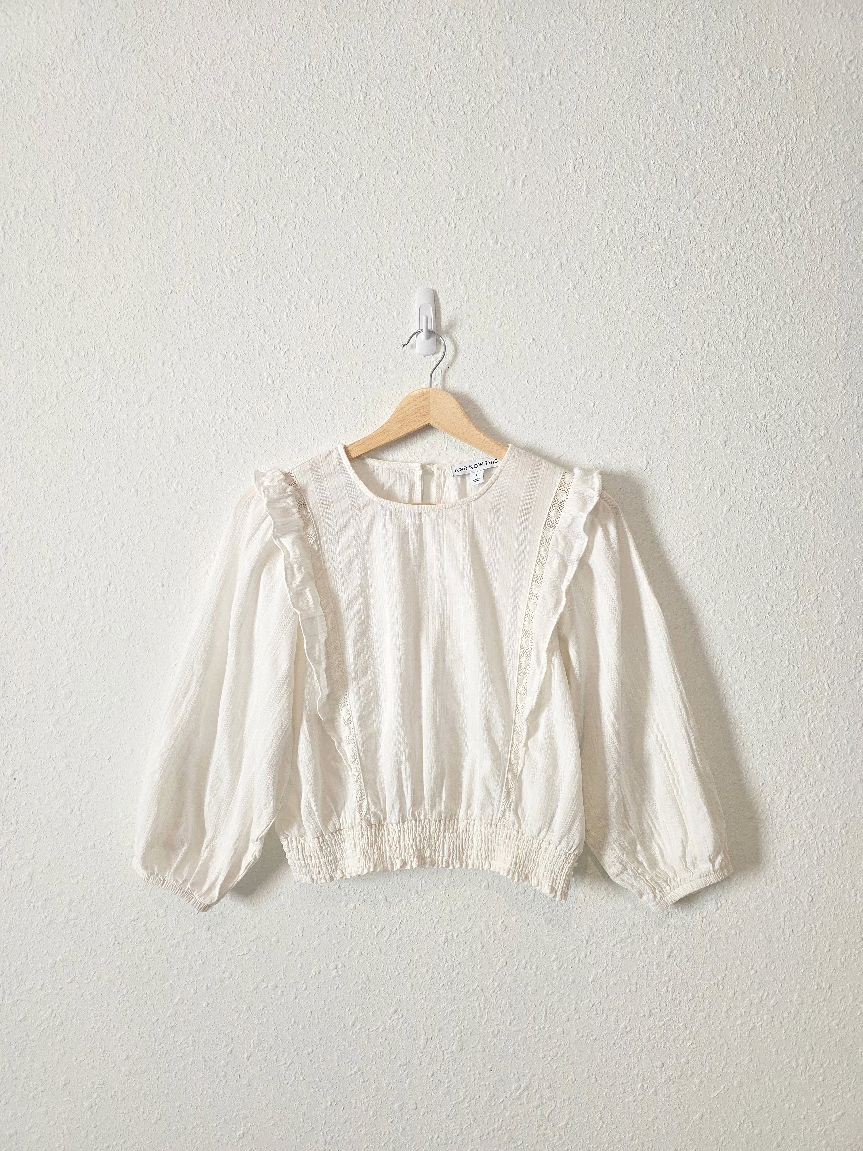 Puff Sleeve Cotton Blouse (S)