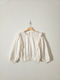 Puff Sleeve Cotton Blouse (S)