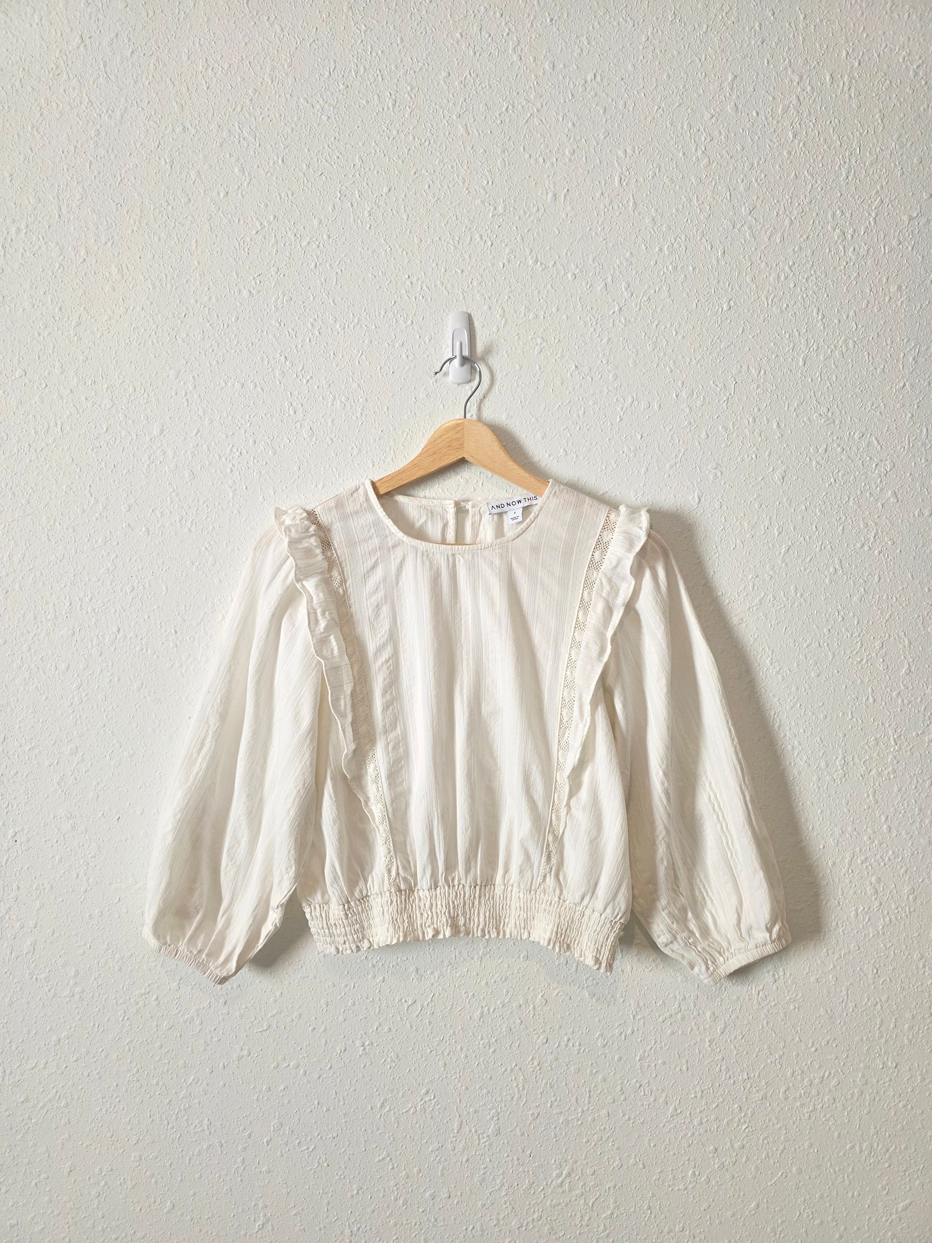 Puff Sleeve Cotton Blouse (S)