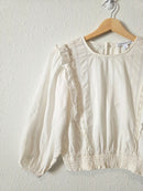 Puff Sleeve Cotton Blouse (S)