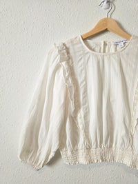 Puff Sleeve Cotton Blouse (S)
