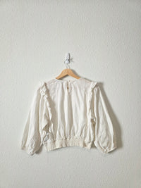 Puff Sleeve Cotton Blouse (S)