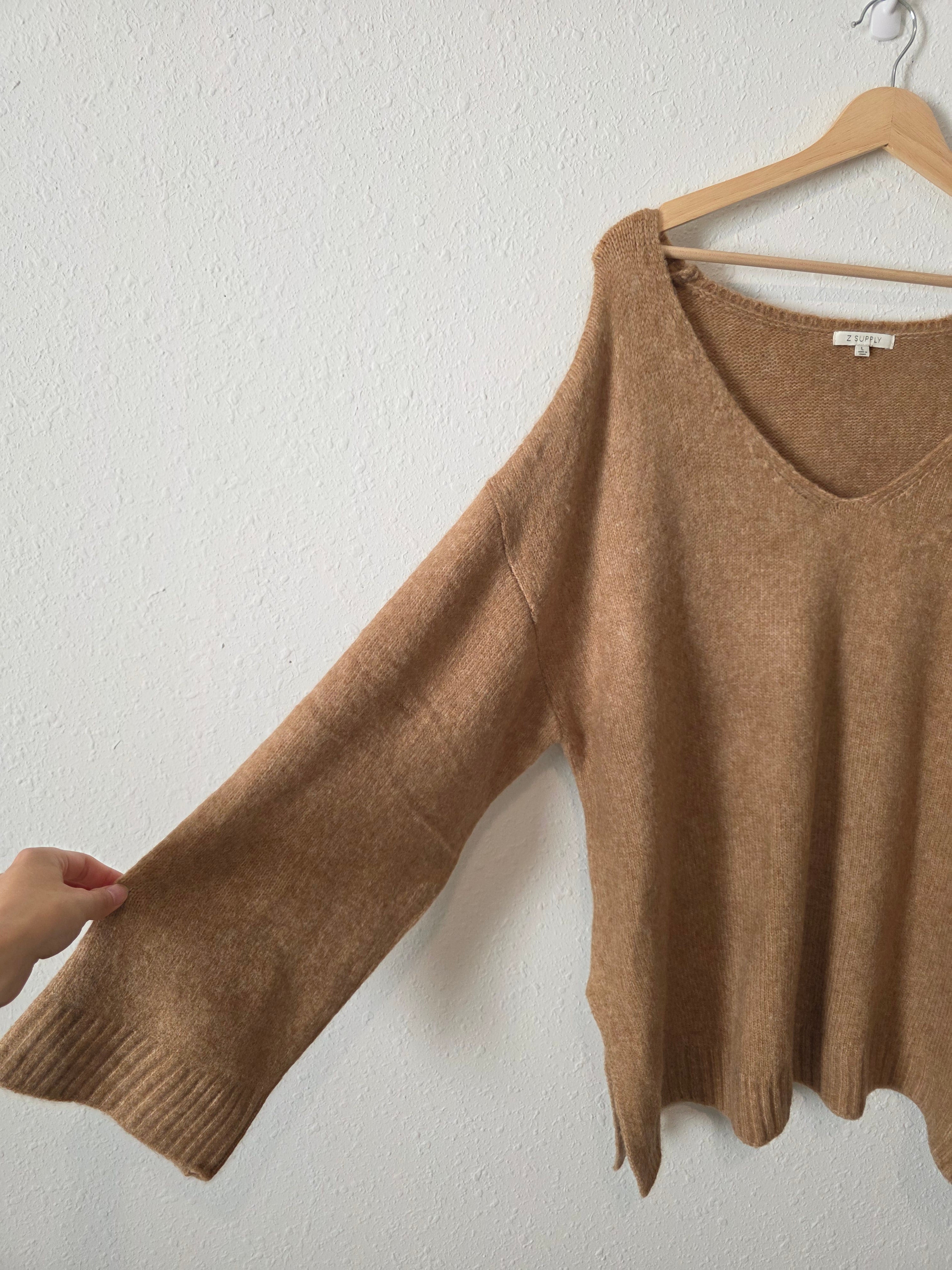 Z Supply Brown Oversized Sweater (L)