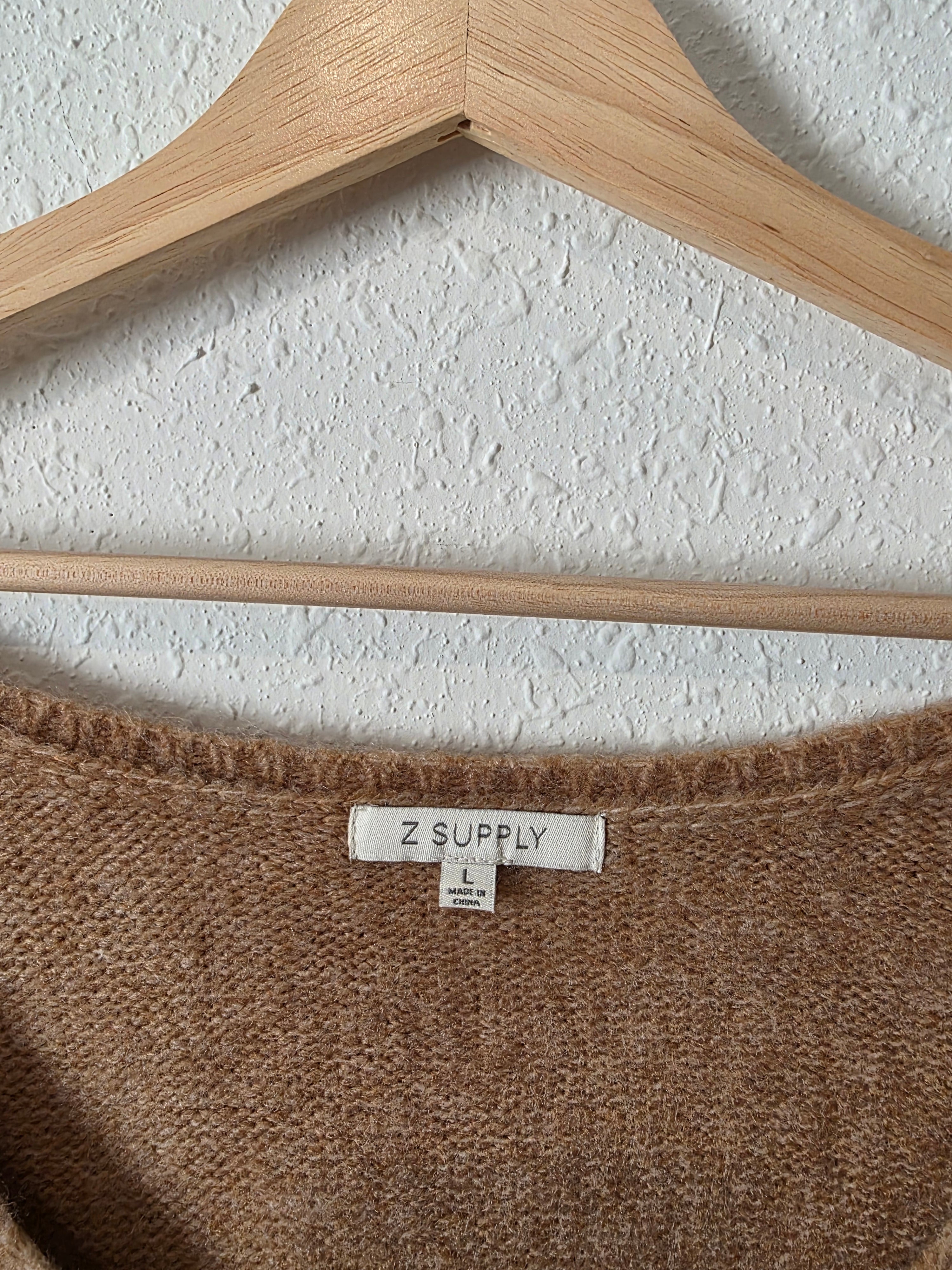 Z Supply Brown Oversized Sweater (L)