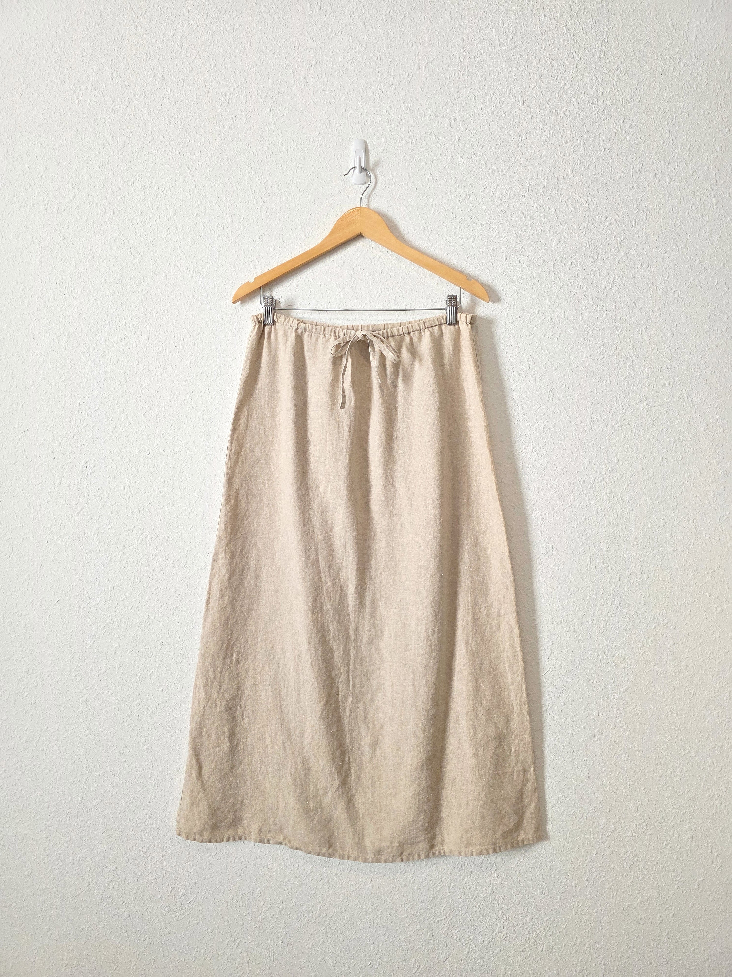 Vintage J.Crew Linen Maxi Skirt (M)