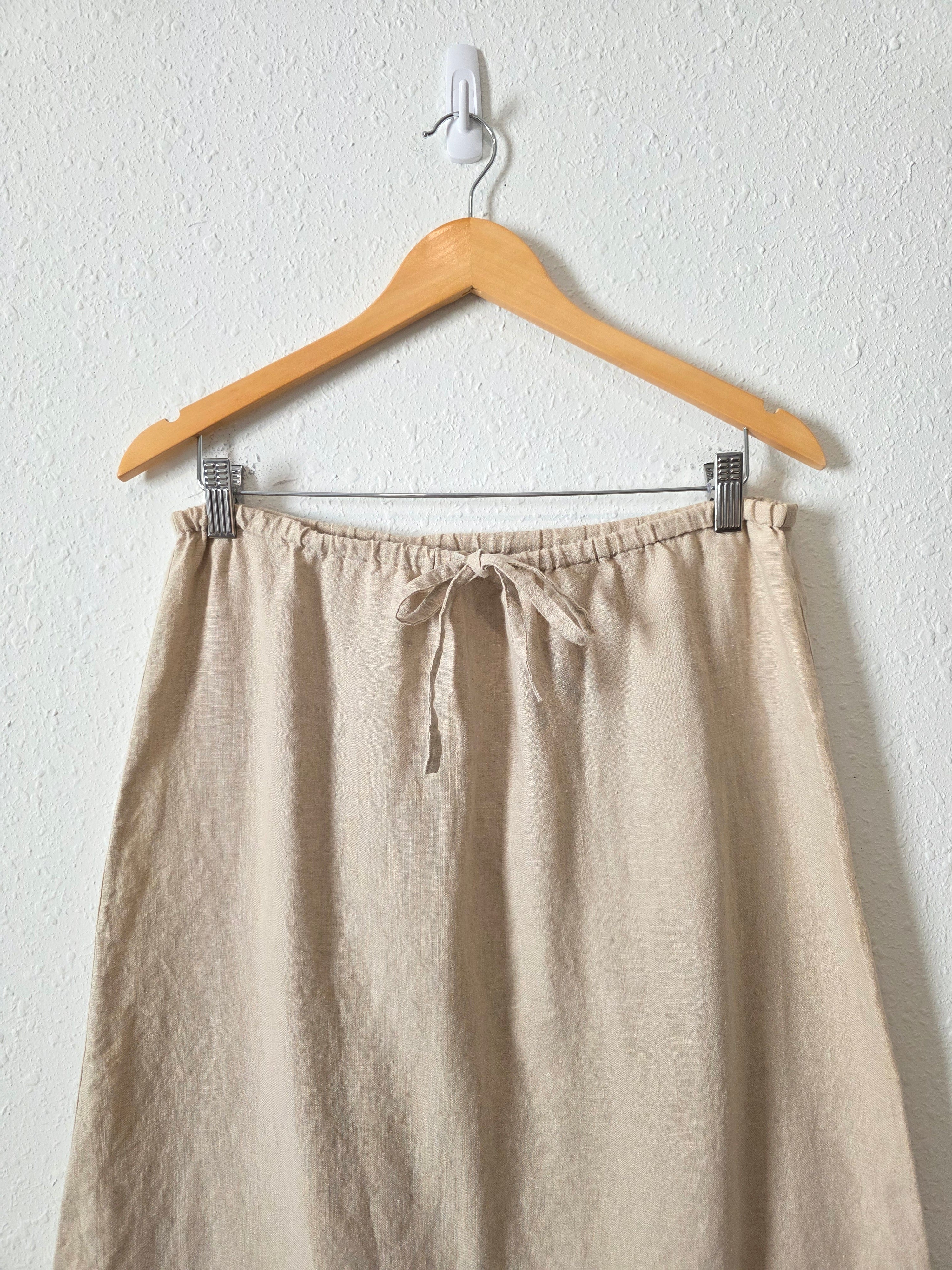 Vintage J.Crew Linen Maxi Skirt (M)