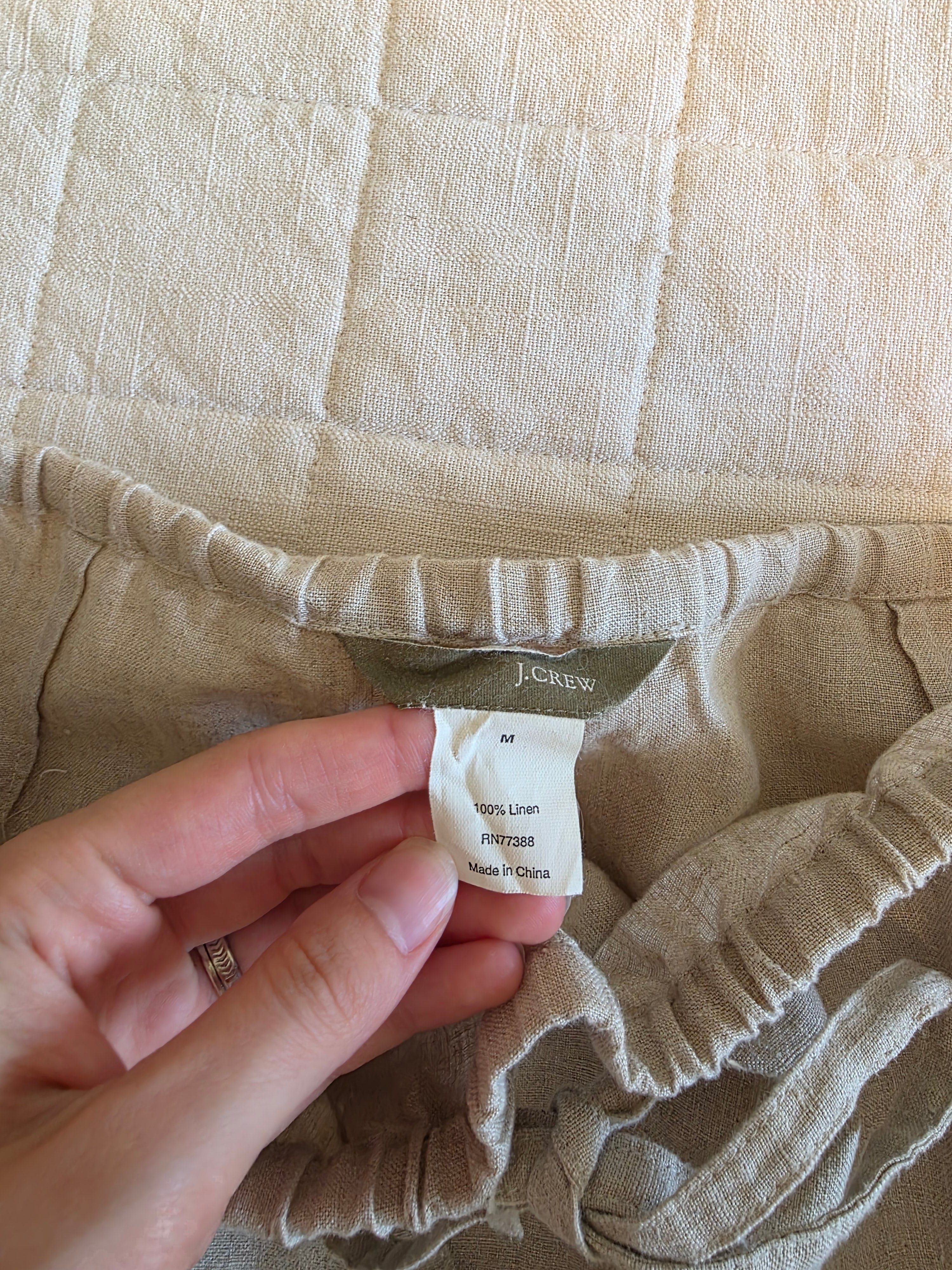 Vintage J.Crew Linen Maxi Skirt (M)