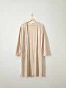 Carly Jean Long Ribbed Cardigan (S)