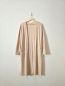 Carly Jean Long Ribbed Cardigan (S)