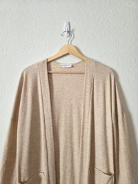 Carly Jean Long Ribbed Cardigan (S)