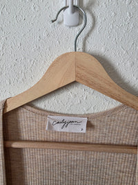 Carly Jean Long Ribbed Cardigan (S)