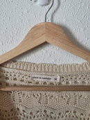 Crochet Tie Front Sweater (M)