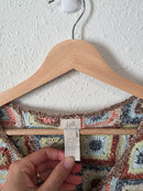 Vintage J.Jill Linen Crochet Top (L)