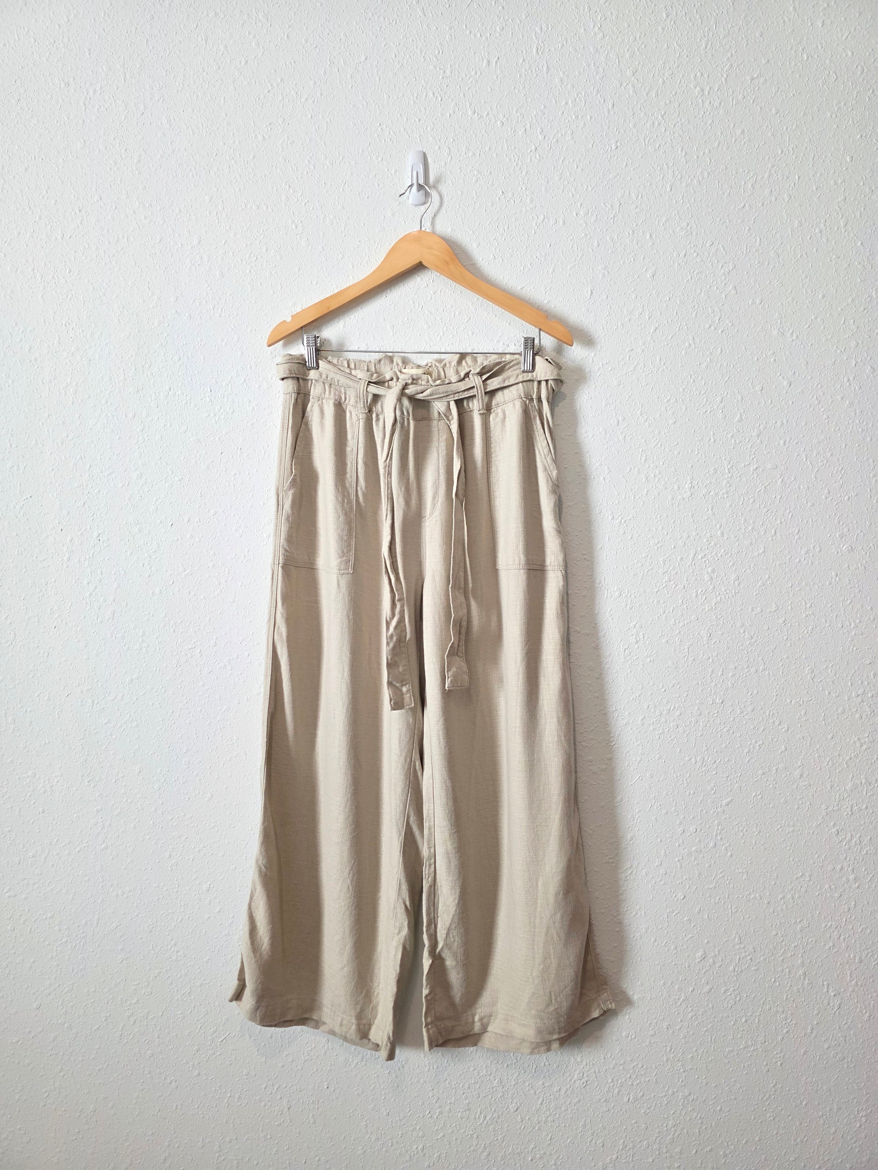 Blanknyc Linen Wide Leg Pants (M)