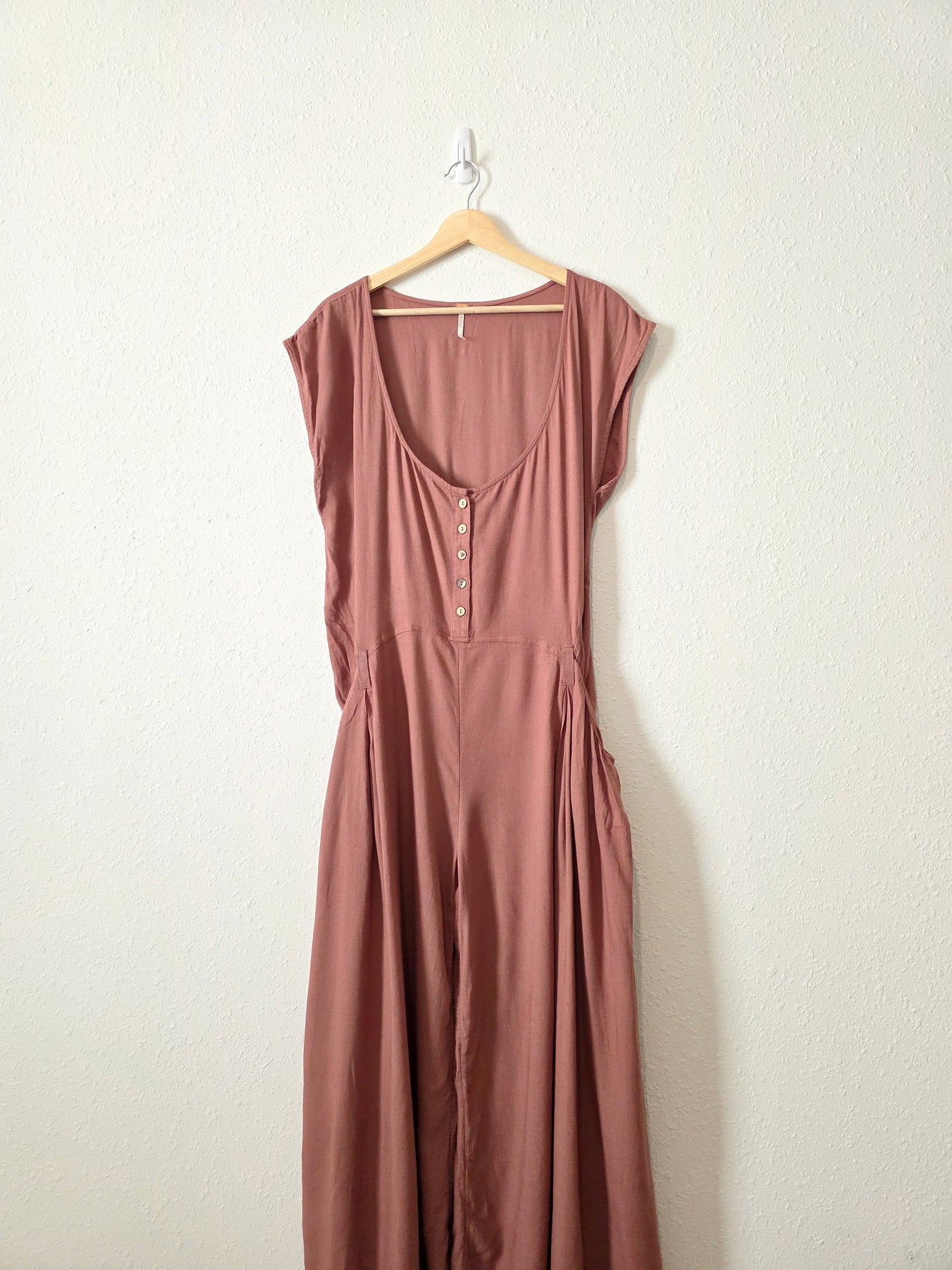 Free People Rose Wide Leg Jumpsuit (S)