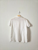 Vintage White Linen Button Up (M)