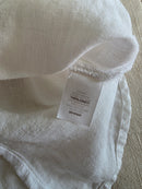 Vintage White Linen Button Up (M)