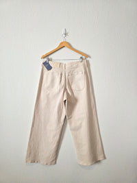 NEW Ecru Wide Leg Jeans (14)