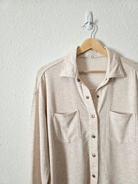 Z Supply Oatmeal Shirt Jacket (XS)
