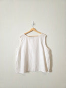 LL Bean White Linen Tank (2X)