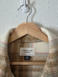 Oversized Plaid Shirt Jacket (S)